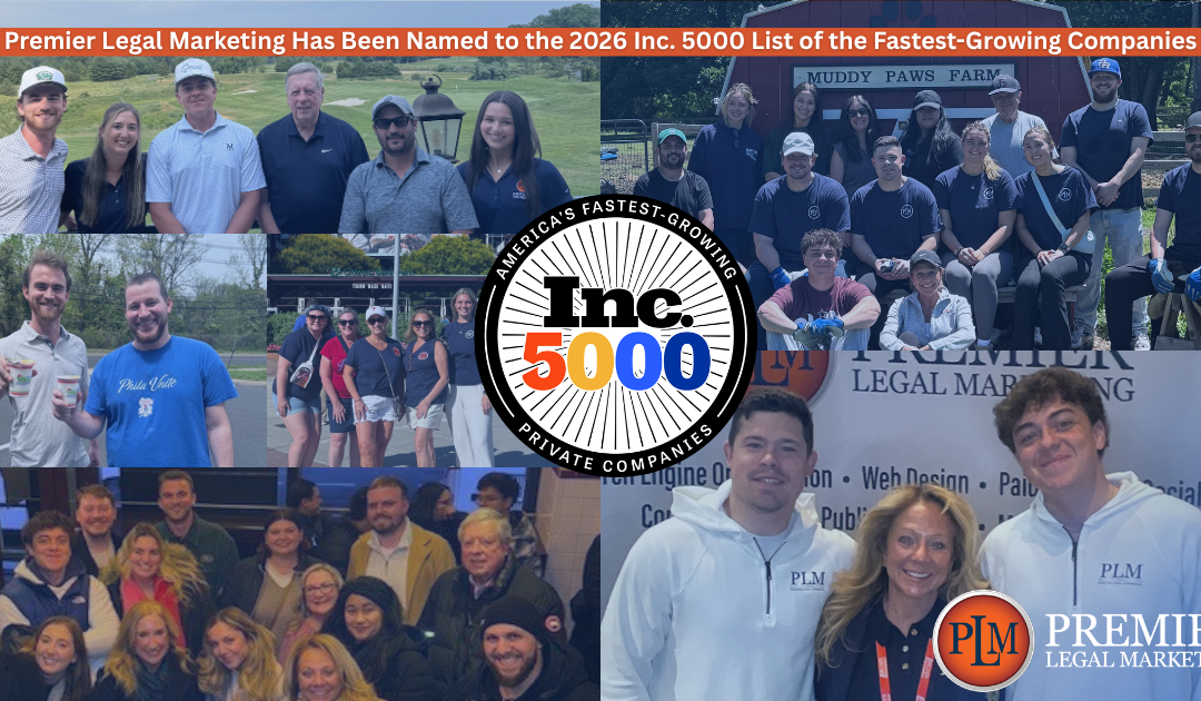 Premier Legal Marketing Named to the 2026 Inc. 5000 List of America’s Fastest-Growing Private Companies